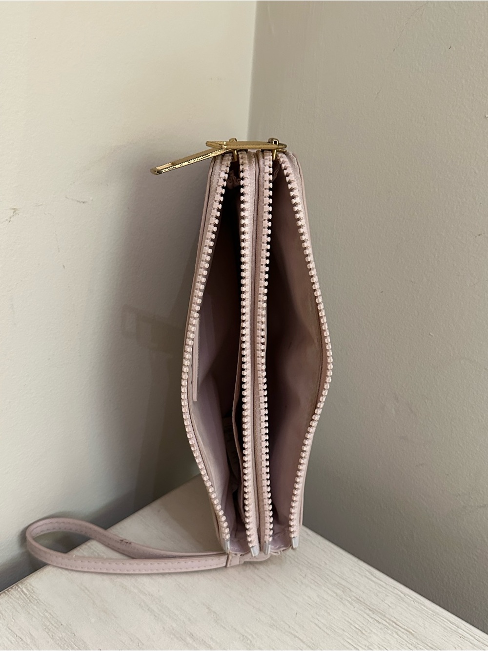 Lululemon Blush Pink Double Zip Wristlet Wallet - Picture 6 of 11